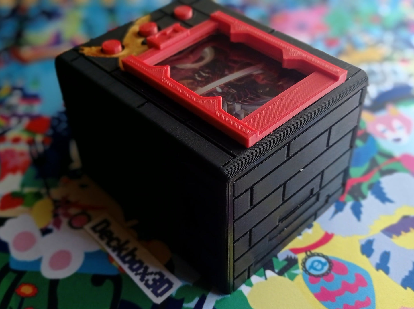 Deckbox V-Pet X-Antibody Negro con Rojo
