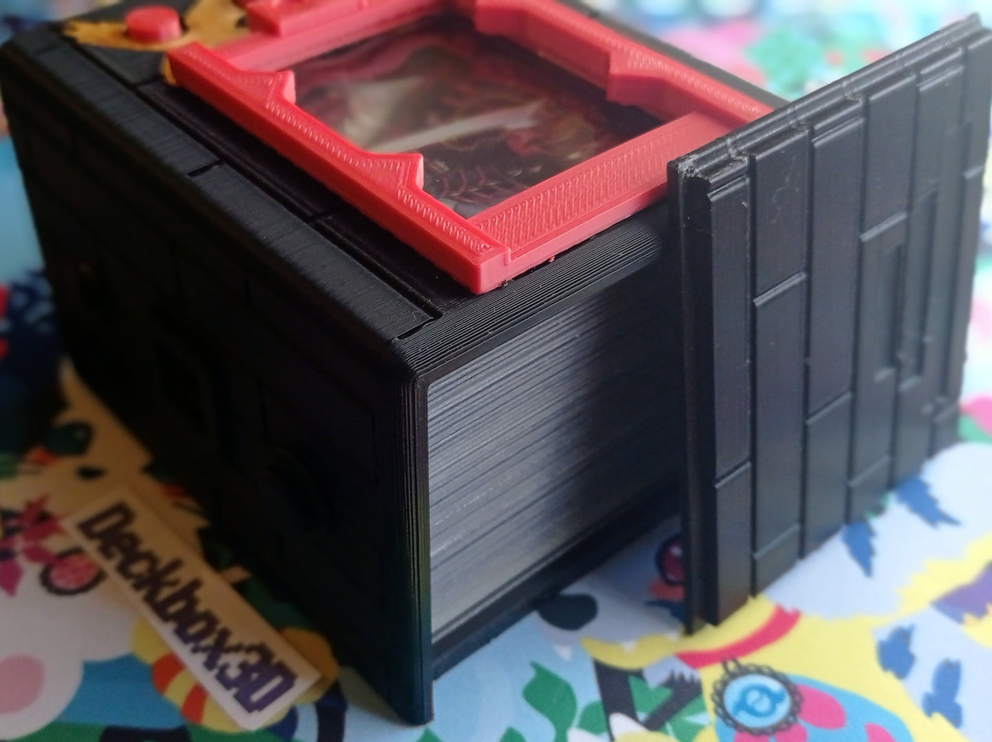 Deckbox V-Pet X-Antibody Negro con Rojo