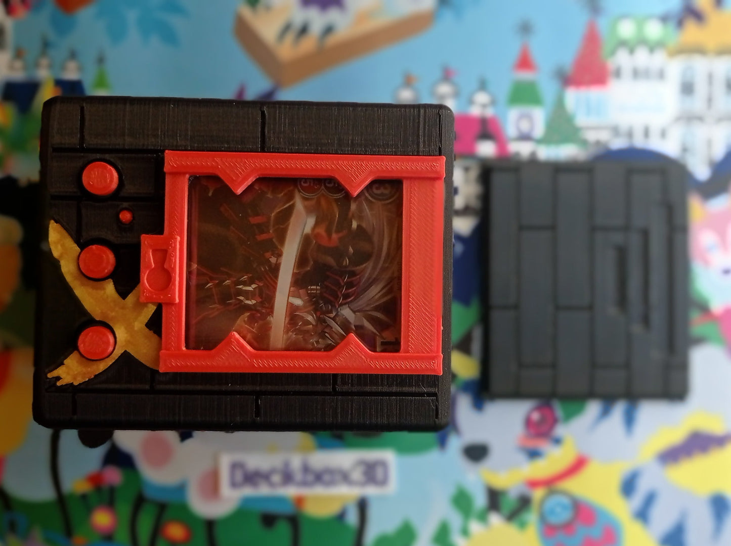 Deckbox V-Pet X-Antibody Negro con Rojo